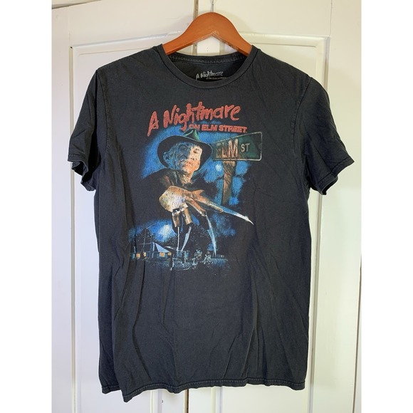 A‎ Nightmare on Elm Street  Shirt Medium Black Freddy Krueger Horror READ - Picture 1 of 8